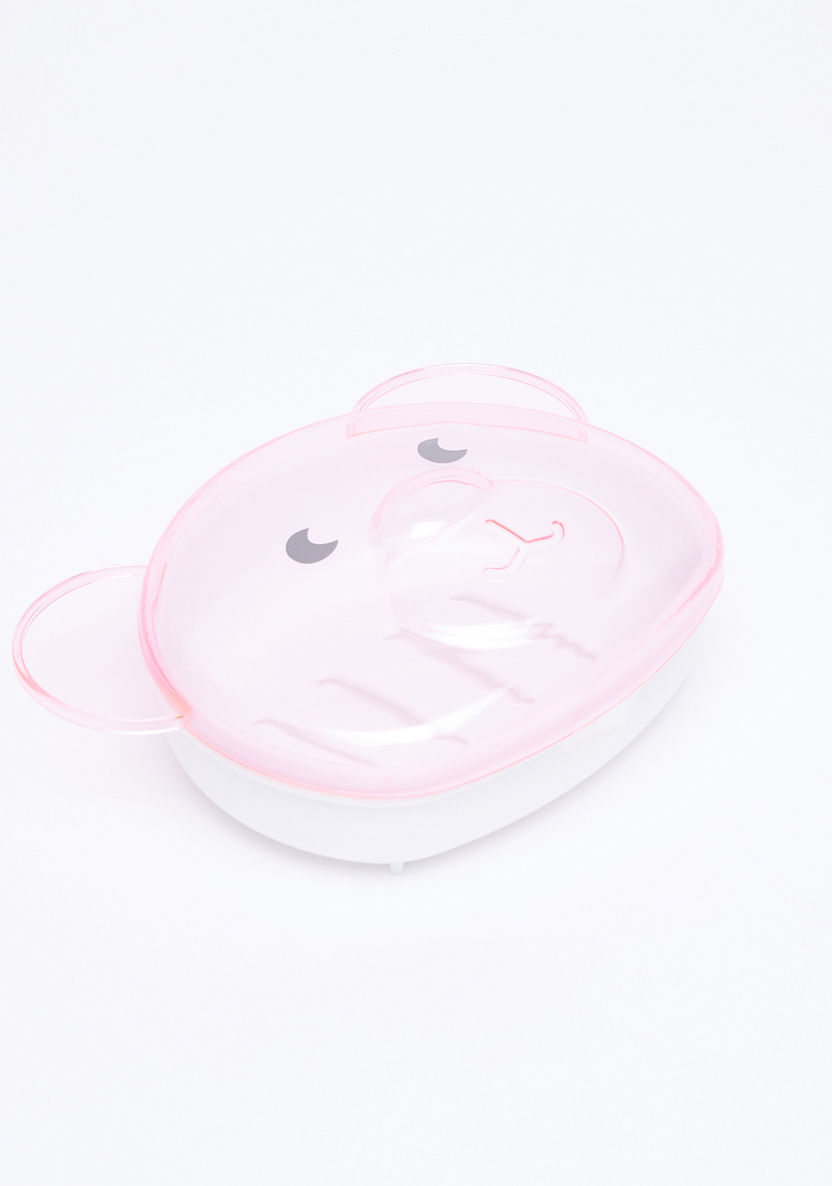 Soap Dish with 3D Bear Detail Lid-Bathtubs and Accessories-image-0