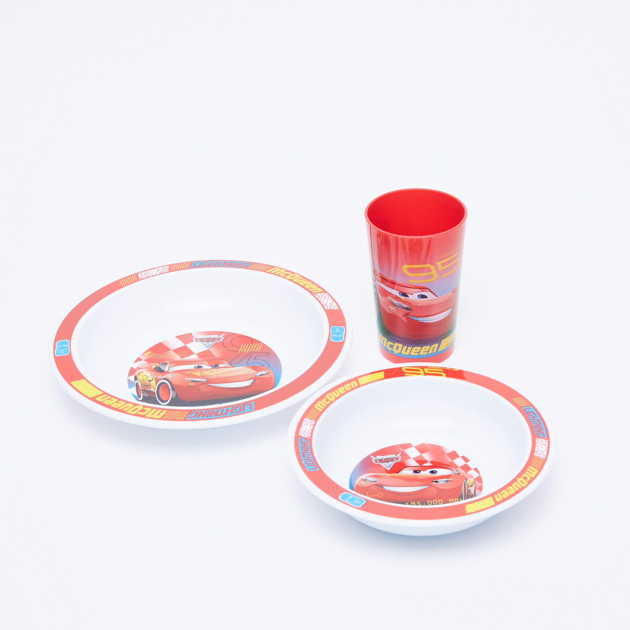 Cars Printed 3-Piece Dinner Set-baby-feeding-mealtimeessentials-image-1