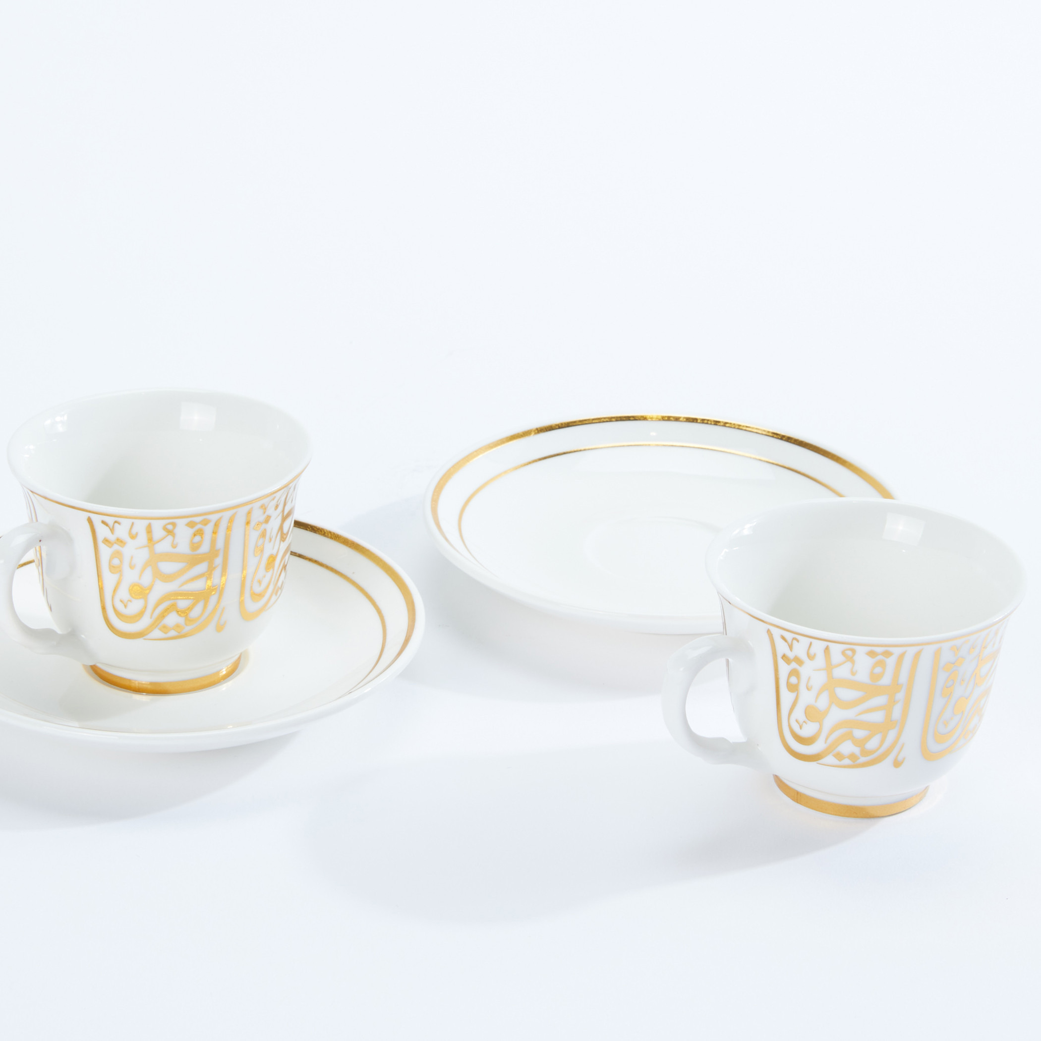 طقم فناجين قهوة تركية وصحون من 4 قطع مزخرف - 75 مل-household-dining-teaandcoffee-teaandcoffeesets-image-3