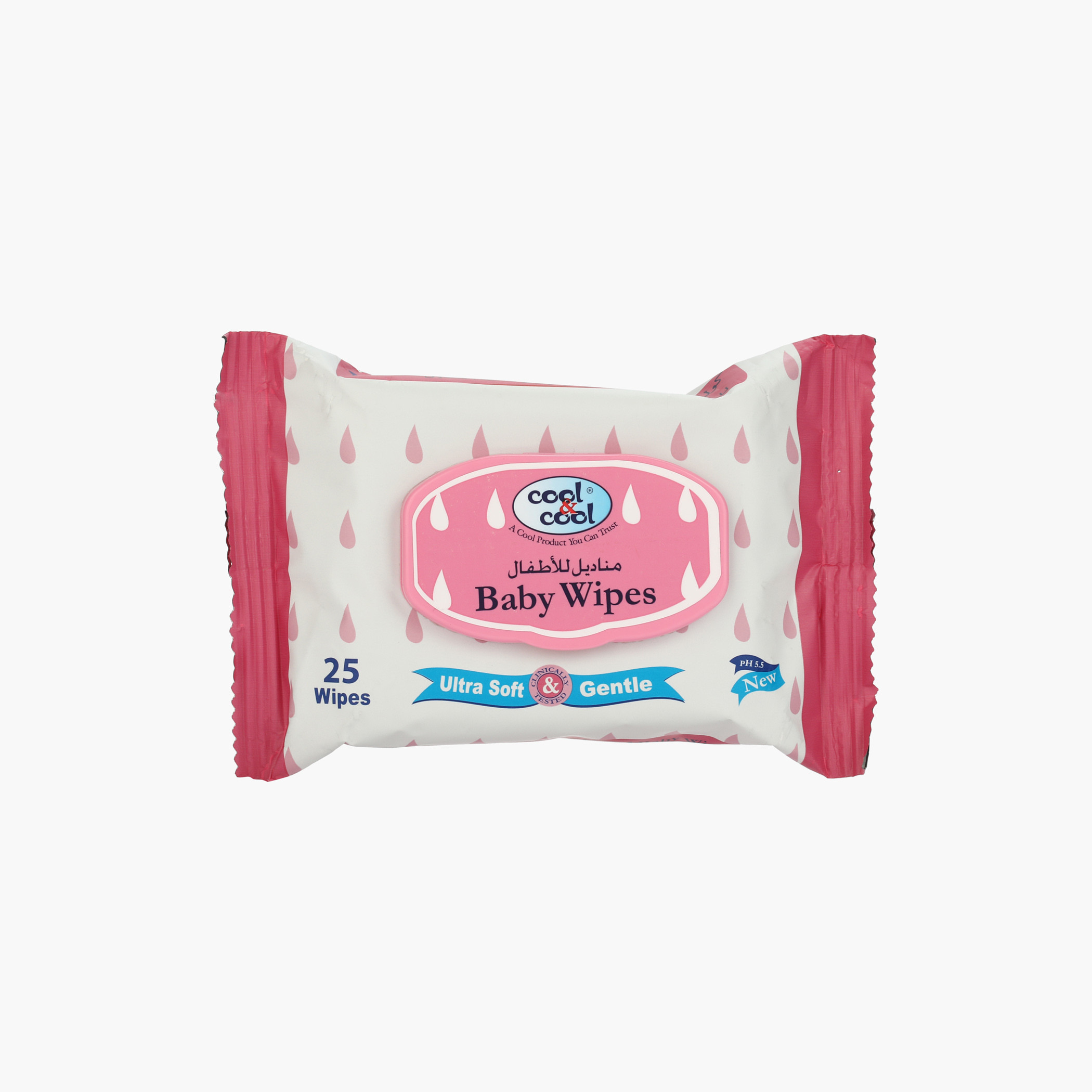 cool & cool Ultra Soft and Gentle Baby Wipes - Set of 25-baby-bathandcare-wipes-image-1