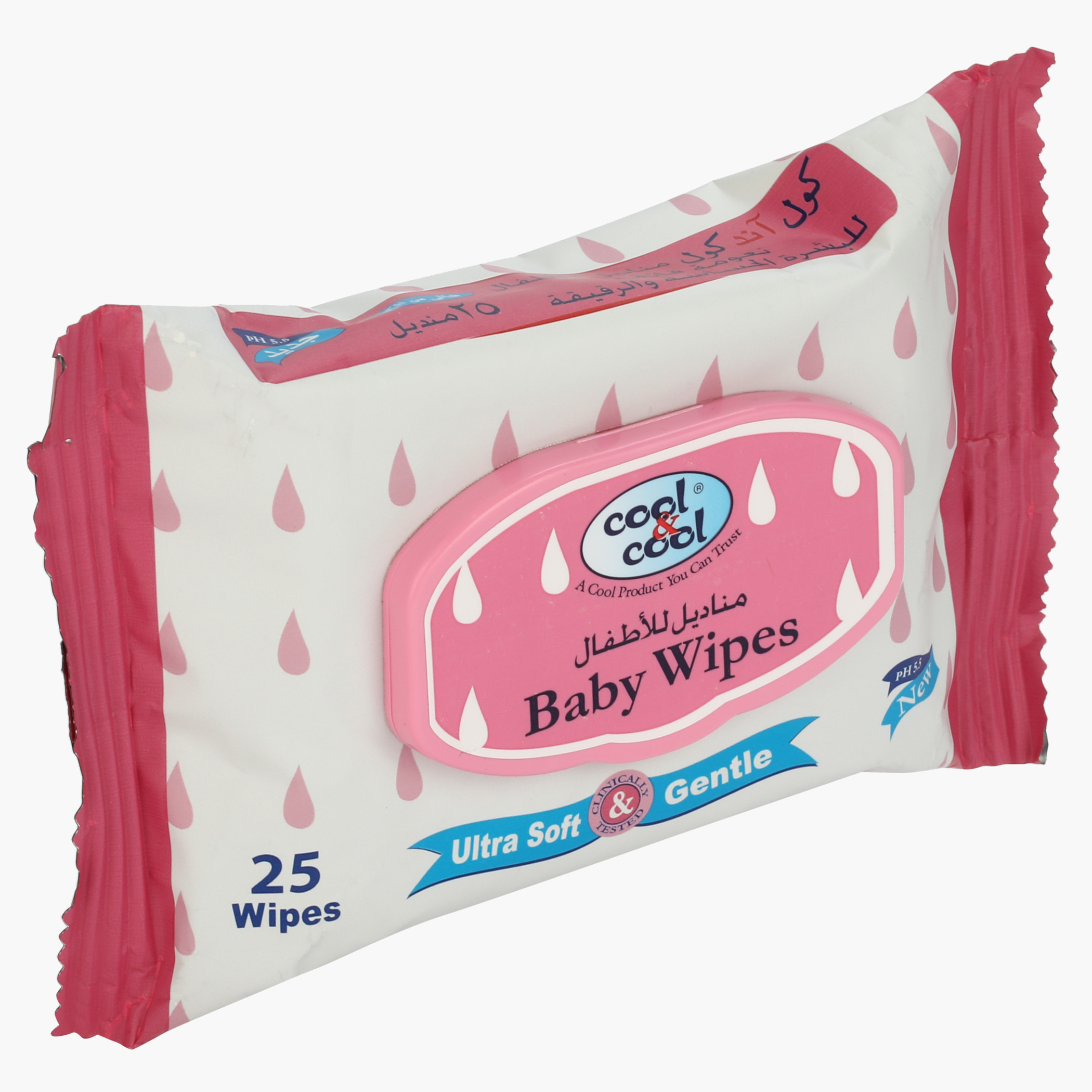cool & cool Ultra Soft and Gentle Baby Wipes - Set of 25-baby-bathandcare-wipes-image-2