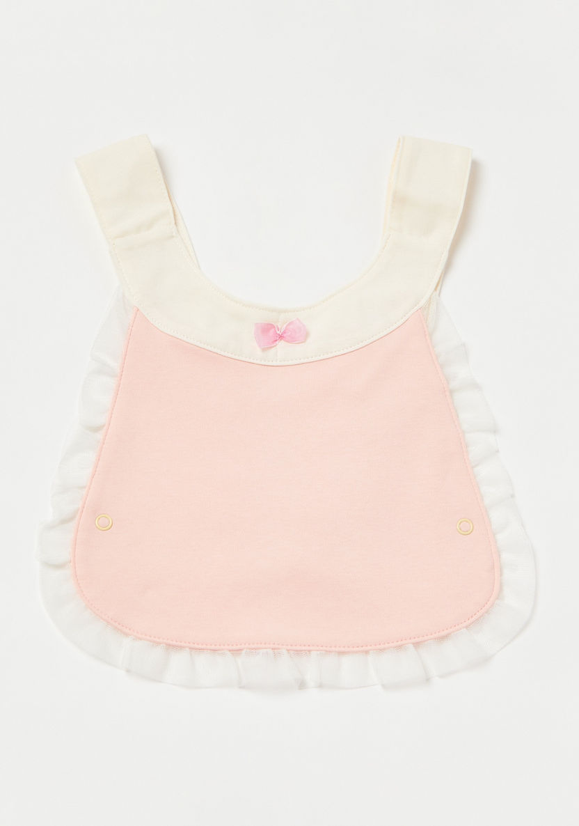 Juniors Bow and Lace Detail Bib-Bibs and Burp Cloths-image-0