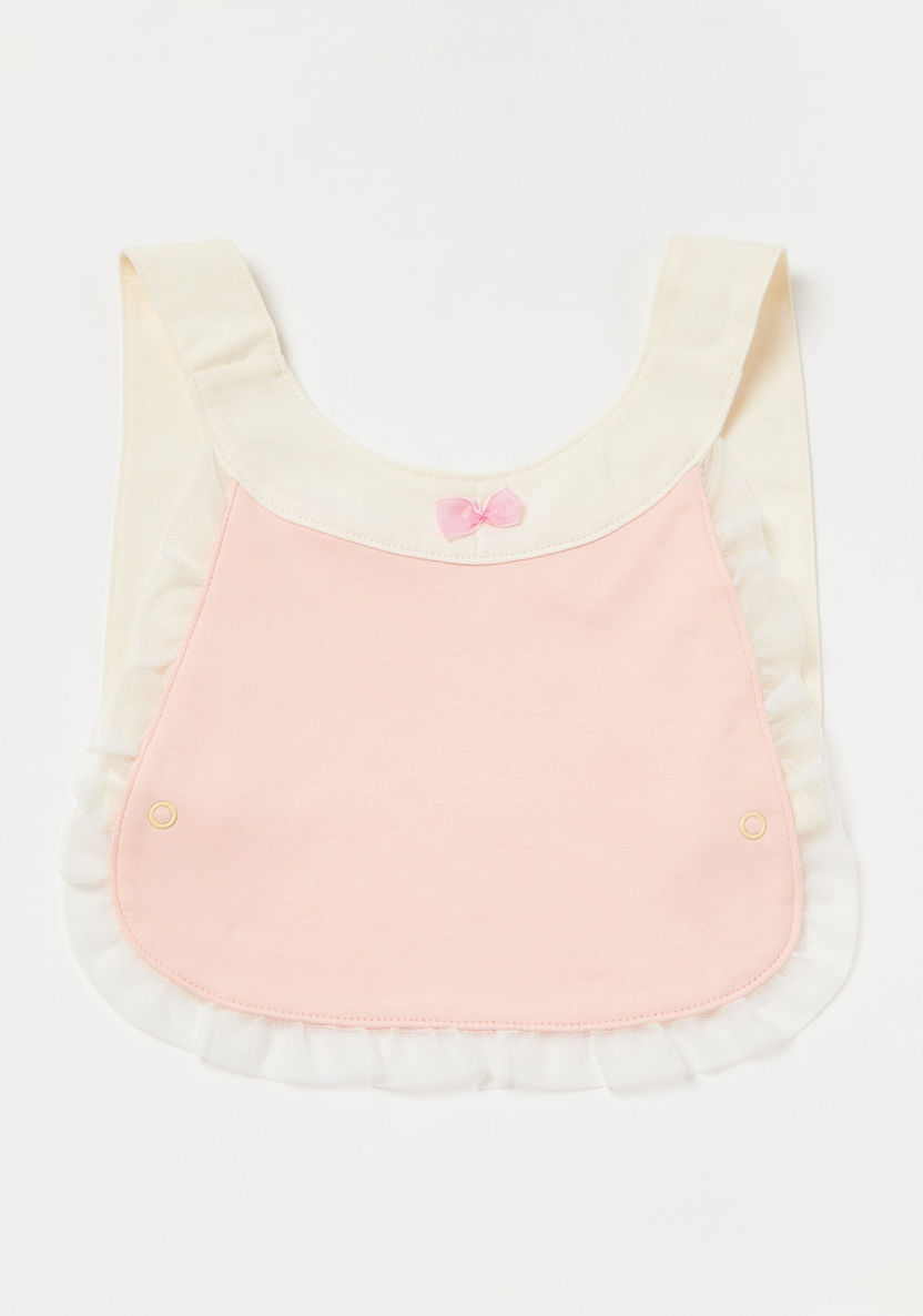 Juniors Bow and Lace Detail Bib-Bibs and Burp Cloths-image-3