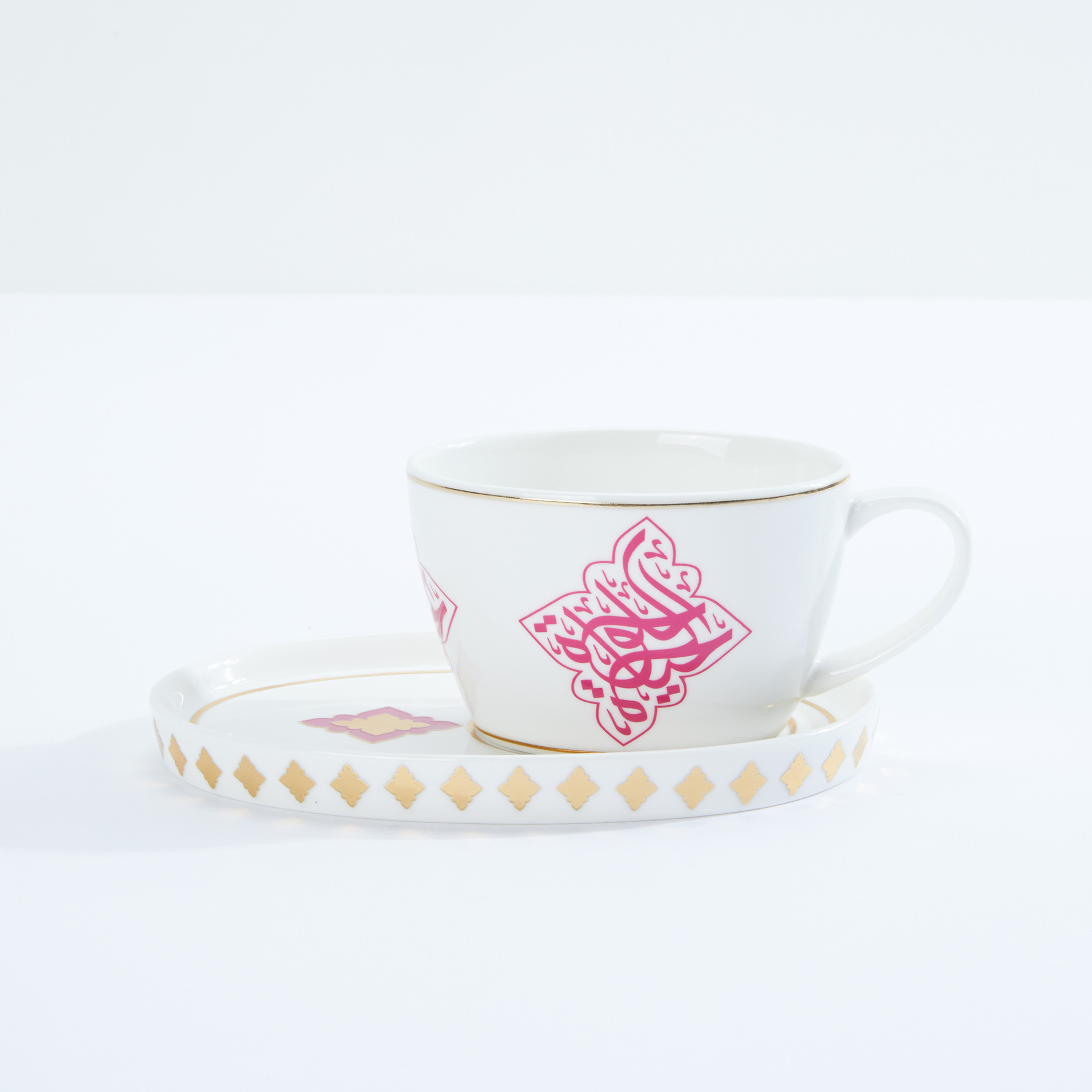 Printed Cup and Saucer Set-household-dining-teaandcoffee-teaandcoffeesets-image-2