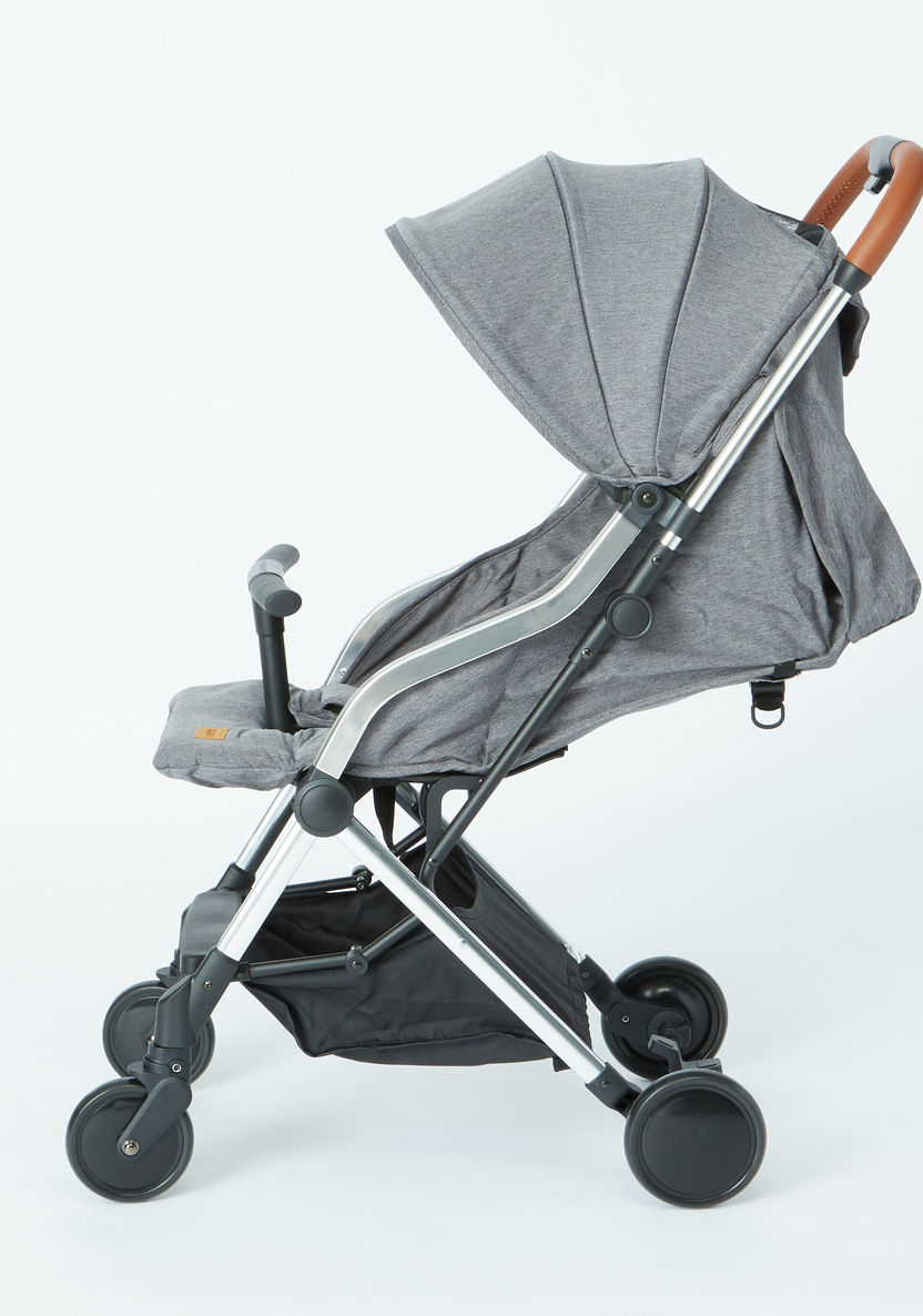 Giggles Grey Foldable Baby Stroller with Sun Canopy (Upto 3 years)-Strollers-image-1