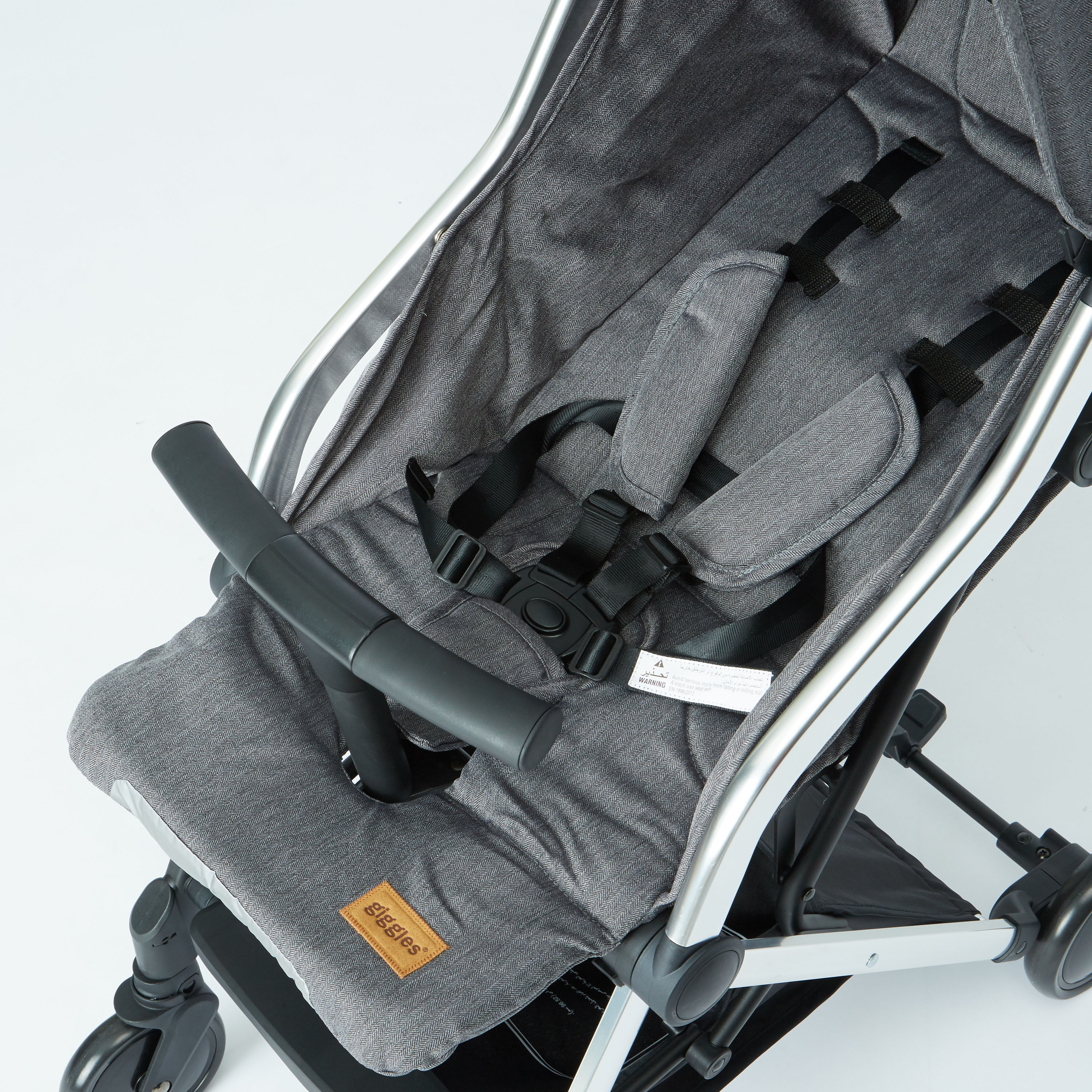 Buy Giggles Grey Foldable Baby Stroller with Sun Canopy Upto 3 years Online Mothercare Bahrain