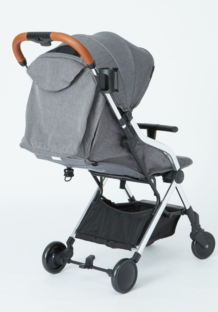 Giggles Grey Foldable Baby Stroller with Sun Canopy (Upto 3 years)-Strollers-image-4