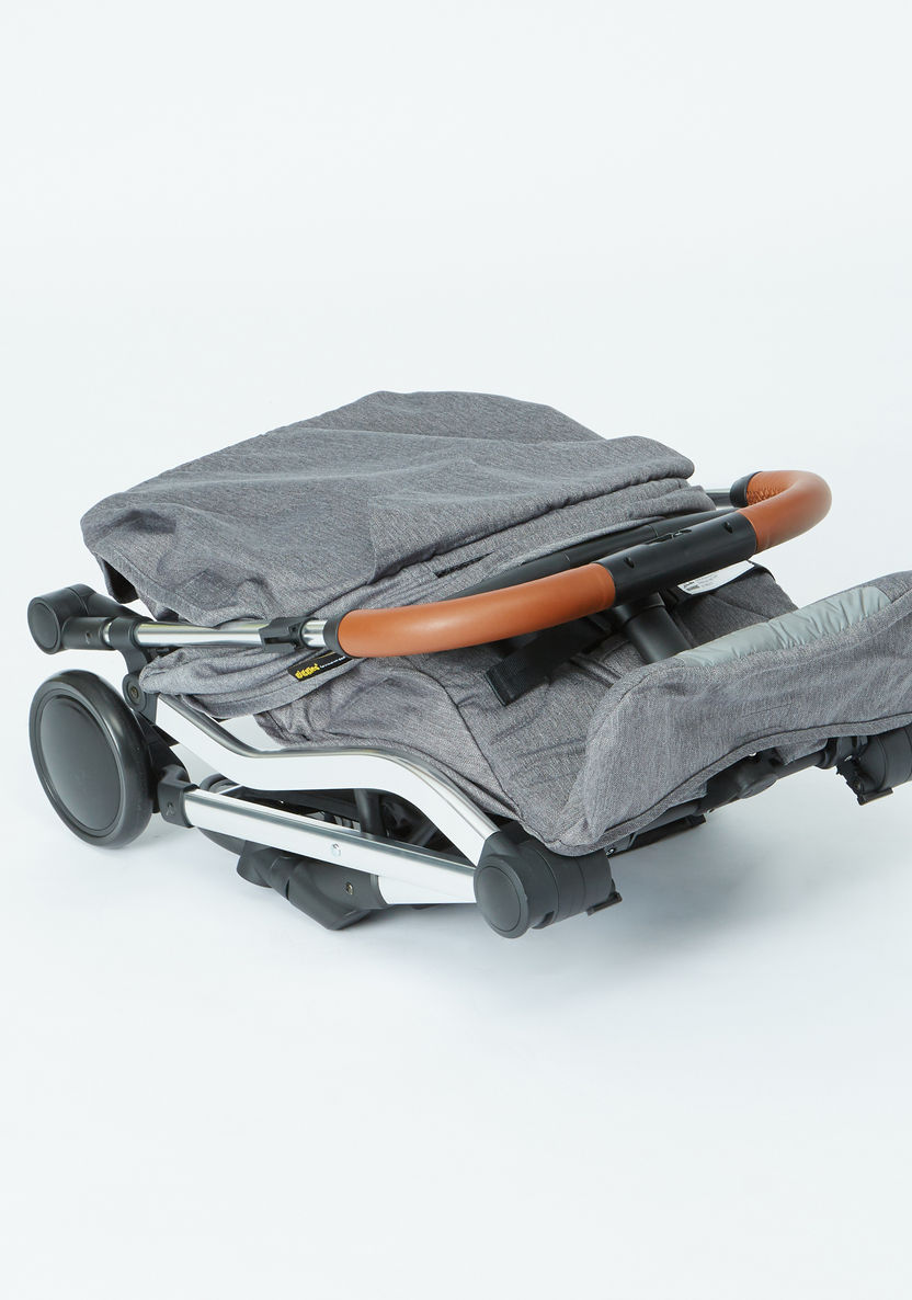 Giggles Grey Foldable Baby Stroller with Sun Canopy (Upto 3 years)-Strollers-image-5