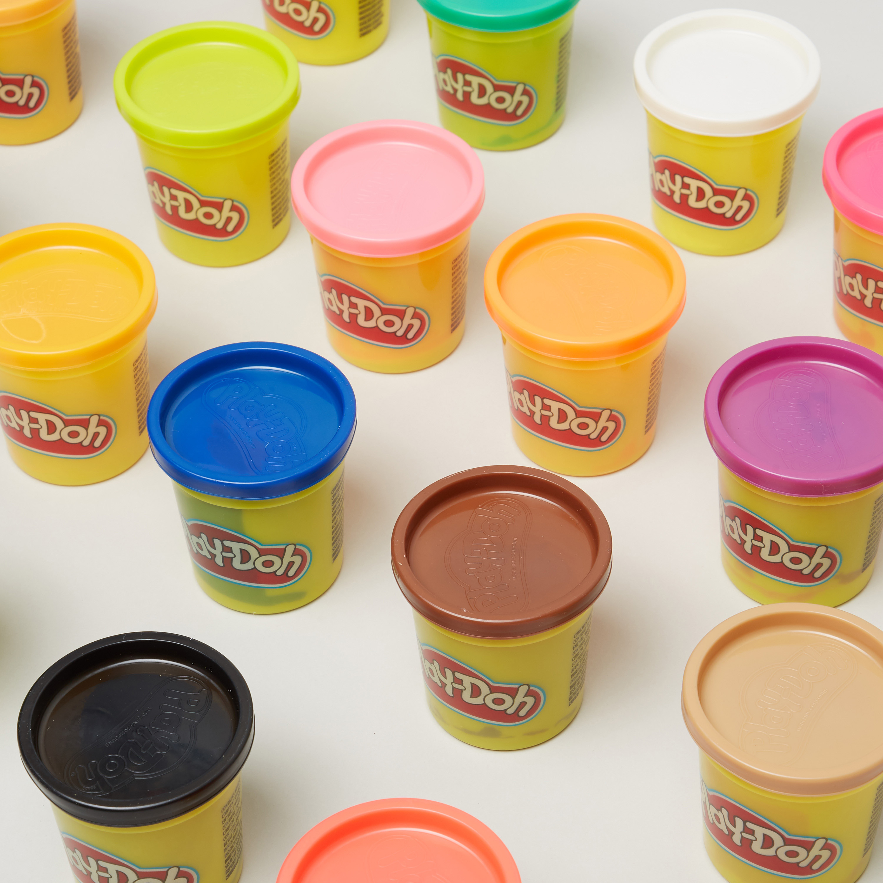 مجموعة عجين تشكيل سوبر كلر -20 قطعة من هاسبرو-toys-educational-doughtoys-image-3