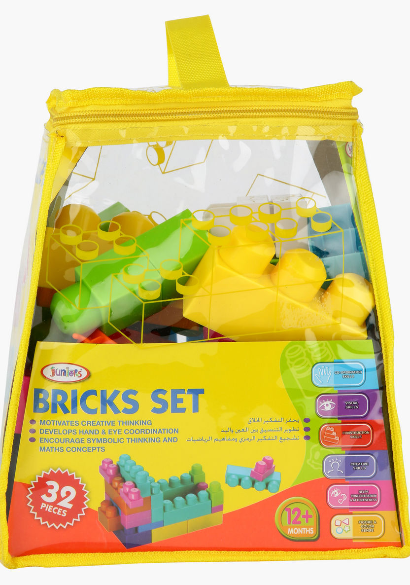 Juniors 32-Piece Bricks Set-Blocks%2C Puzzles and Board Games-image-3