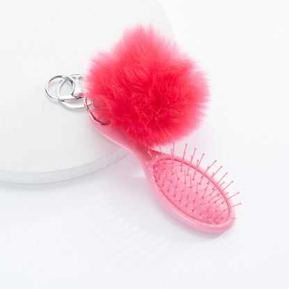 Buy Women's Hair Brush with Pom-Pom Detail Keychain Online | Centrepoint  Kuwait
