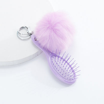 Buy Women's Hair Brush and Pom-Pom Keychain Online | Centrepoint Oman