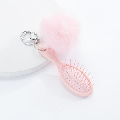 Buy Women's Hair Brush with Pom Pom Detail Keychain Online | Centrepoint Saudi Buy Women's Hair Brush with Pom Pom Detail Keychain Online | Centrepoint Saudi
