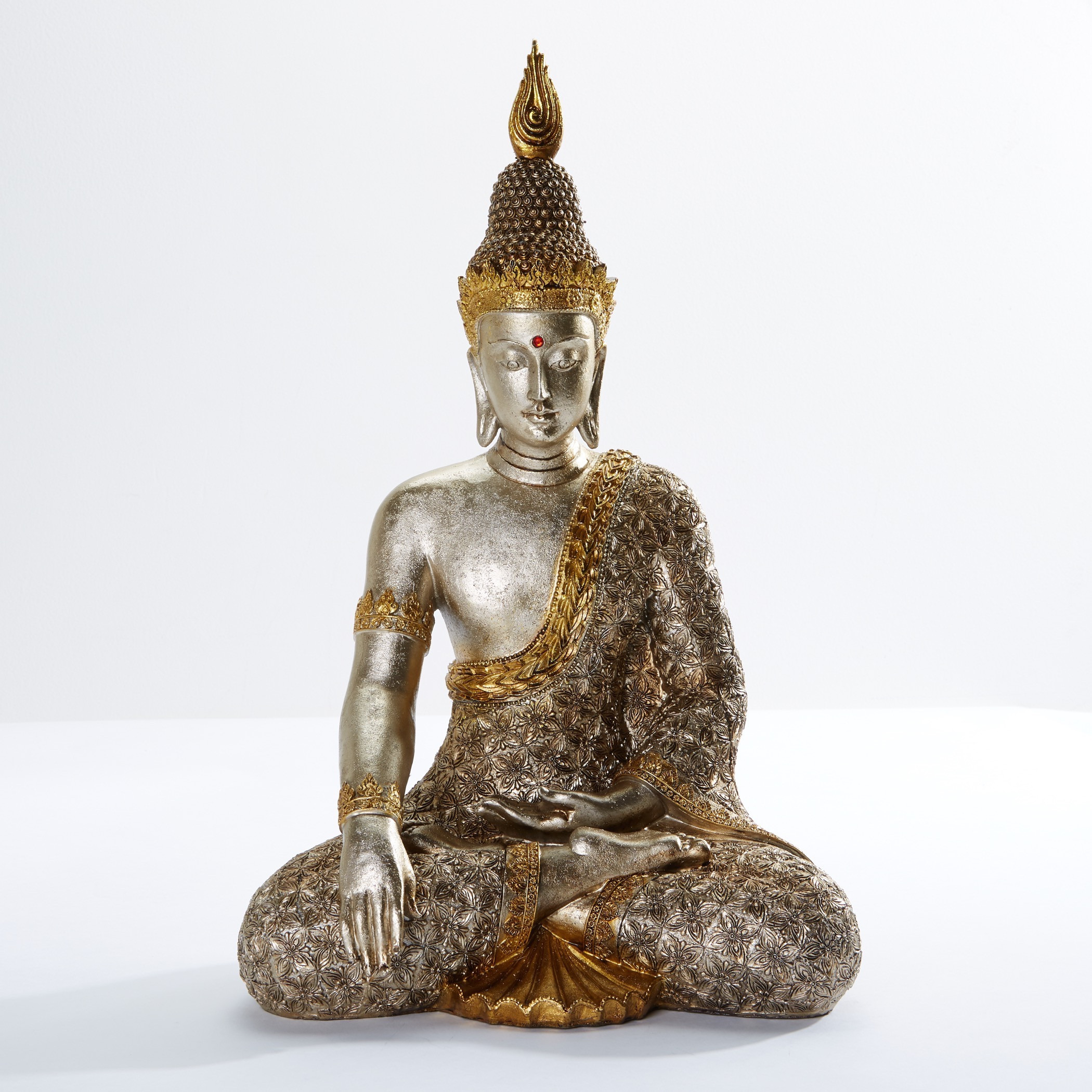 Embellished Sitting Buddha Statue-household-decor-decorativeobjectsandsculptures-image-1