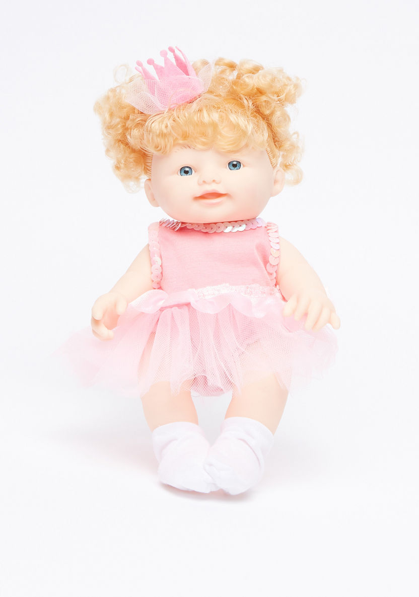 Juniors Baby Doll with Curly Hair-Dolls and Playsets-image-1