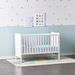 Giggles Patricia 2 in 1 Wooden Crib - White-Baby Cribs-thumbnail-0