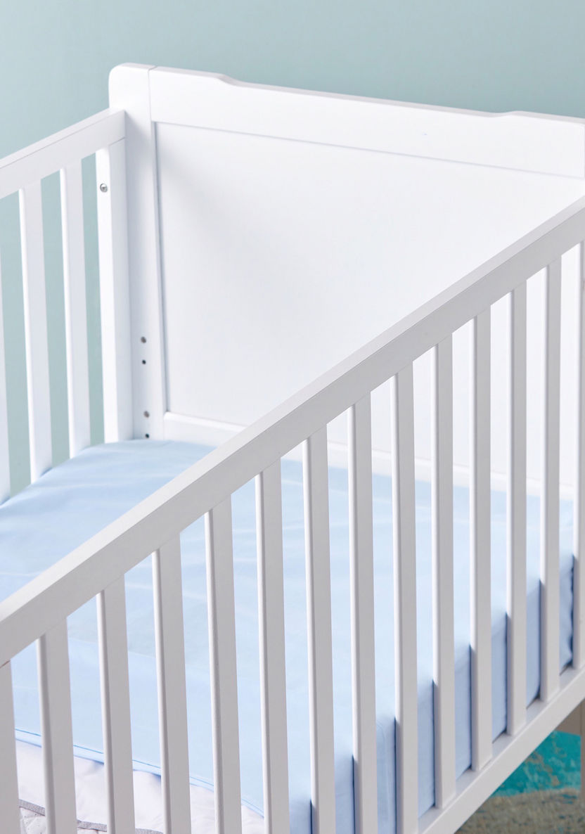 Giggles Patricia 2 in 1 Wooden Crib - White-Baby Cribs-image-4