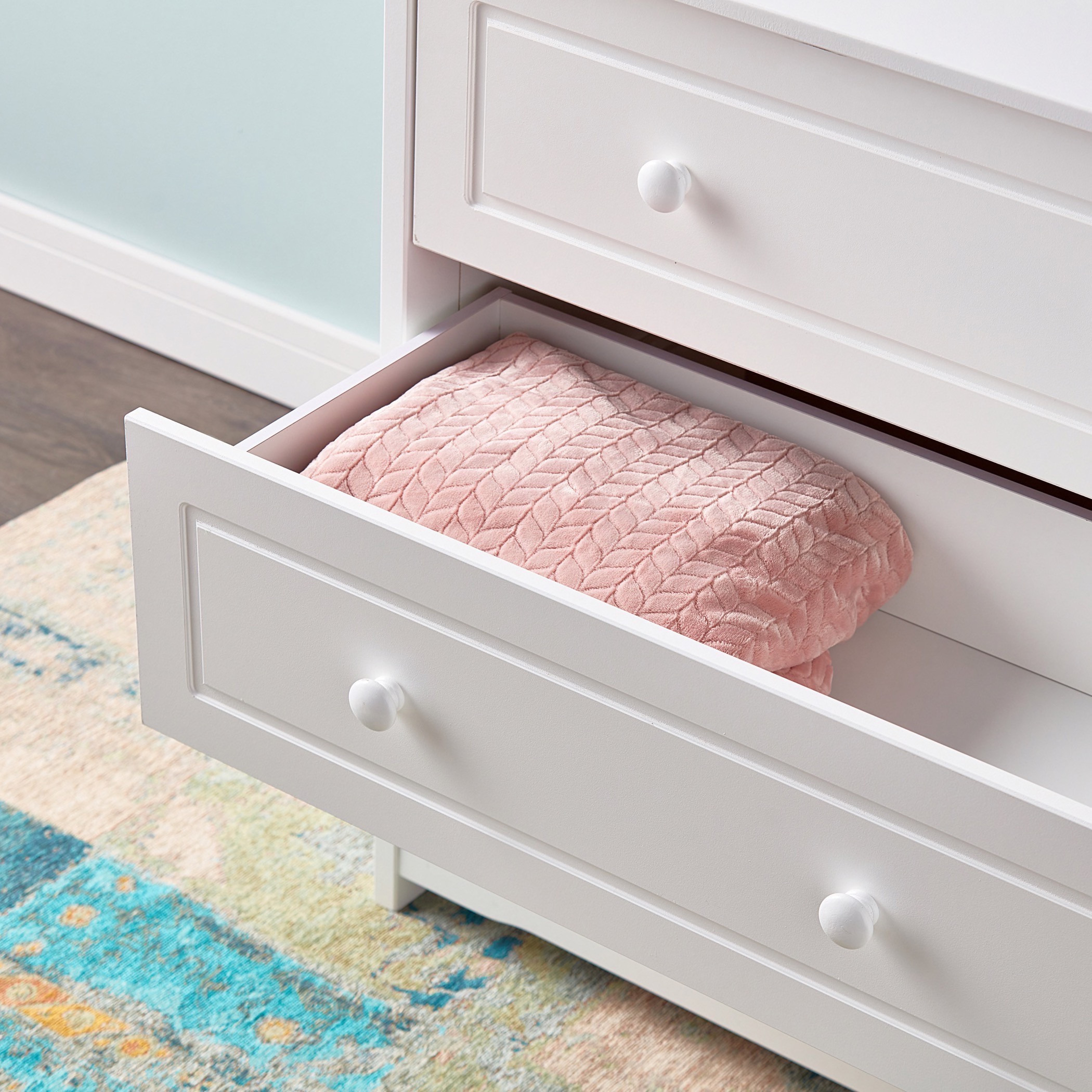 Giggles Patricia 3-Drawer Chest of Drawers with Round Handles-baby-nursery-furniture-wardrobesandstorage-image-4