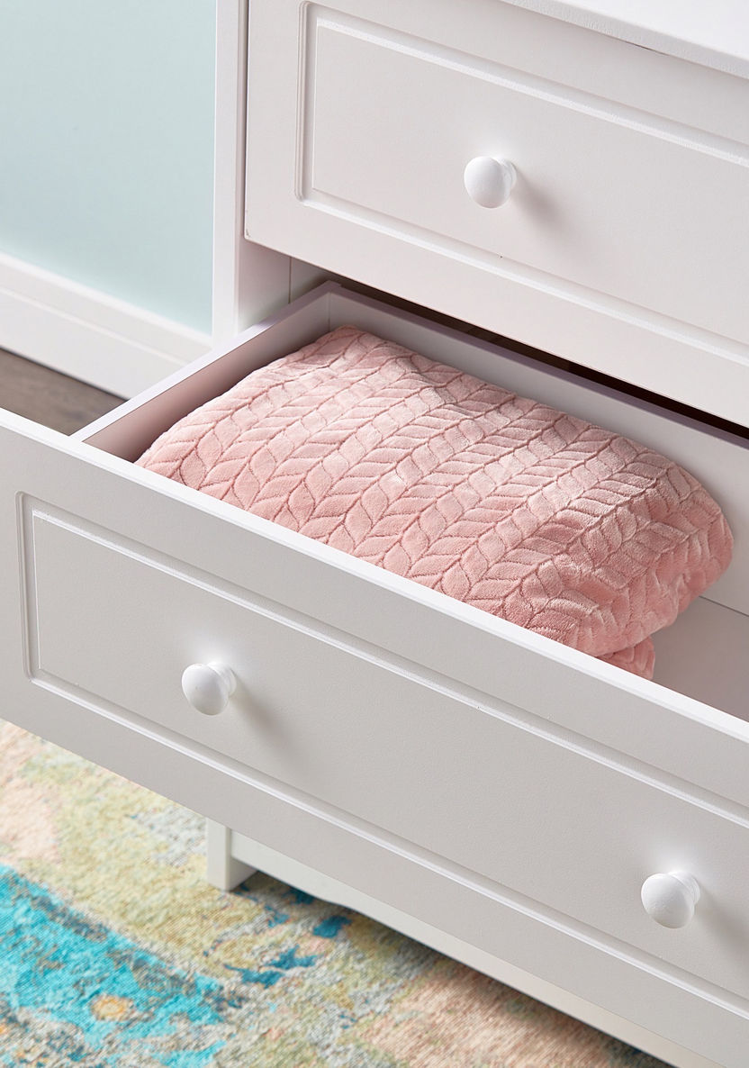 Giggles Patricia 3-Drawer Chest of Drawers with Round Handles-Wardrobes and Storage-image-3