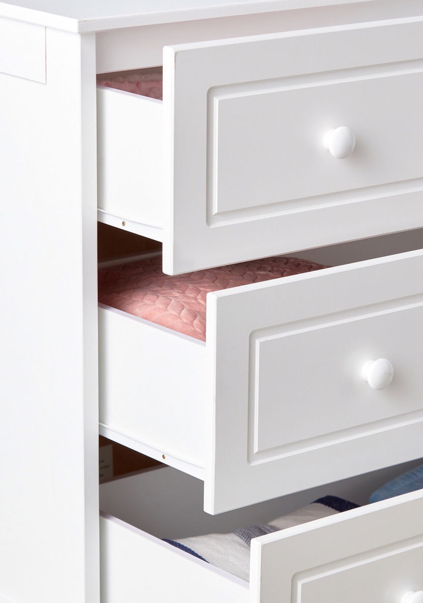 Giggles Patricia 3-Drawer Chest of Drawers with Round Handles-Wardrobes and Storage-image-6