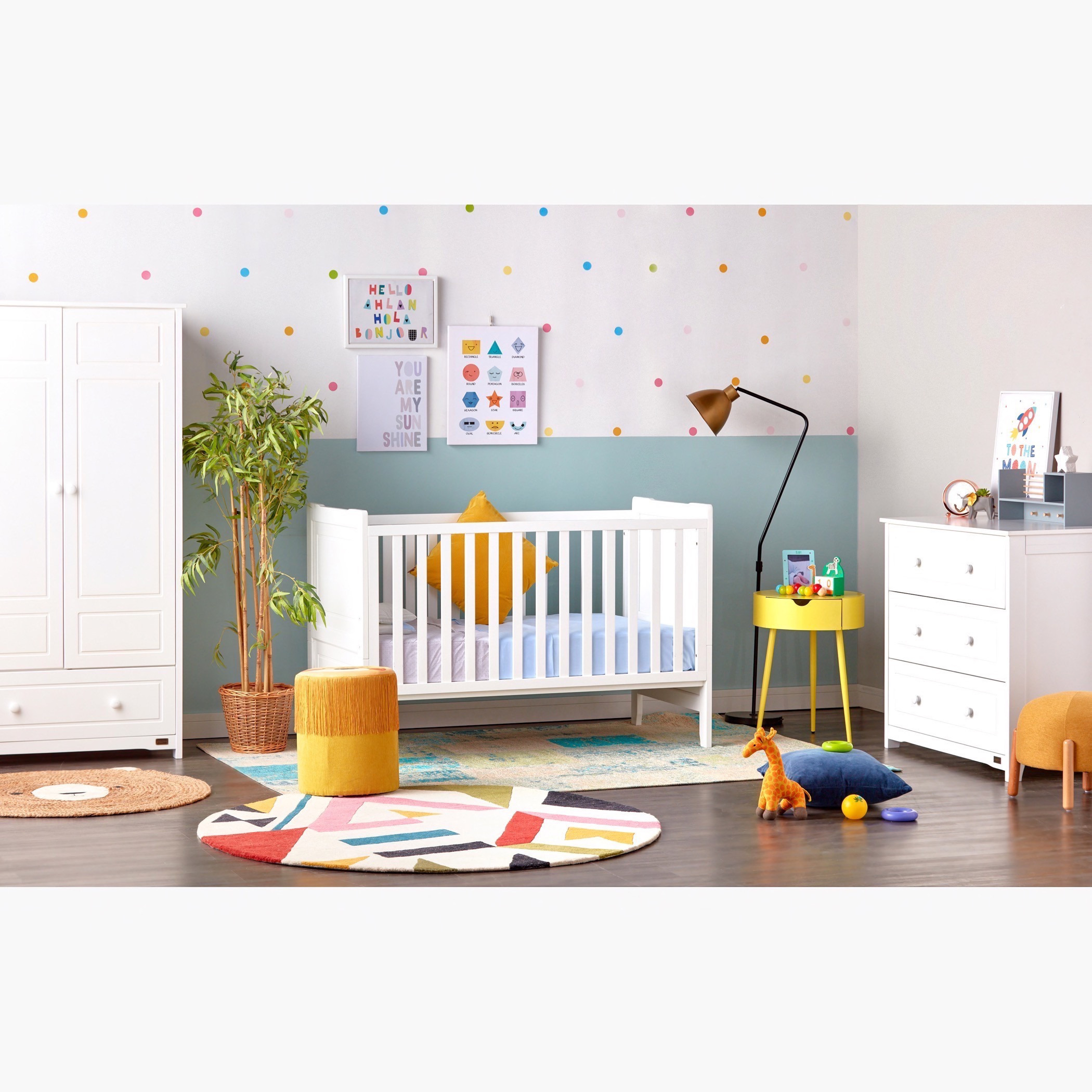 Giggles Patricia 3-Drawer Chest of Drawers with Round Handles-baby-nursery-furniture-wardrobesandstorage-image-8