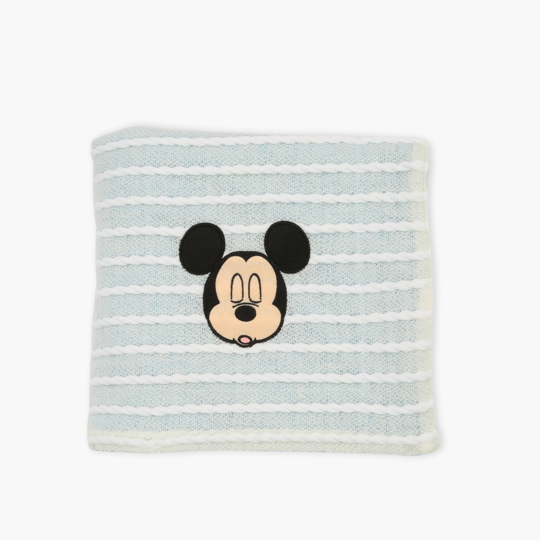 Mickey Mouse Embroidered Blanket - 76x102 cms-baby-nursery-blanketsandswaddles-blanketsandquilts-image-1