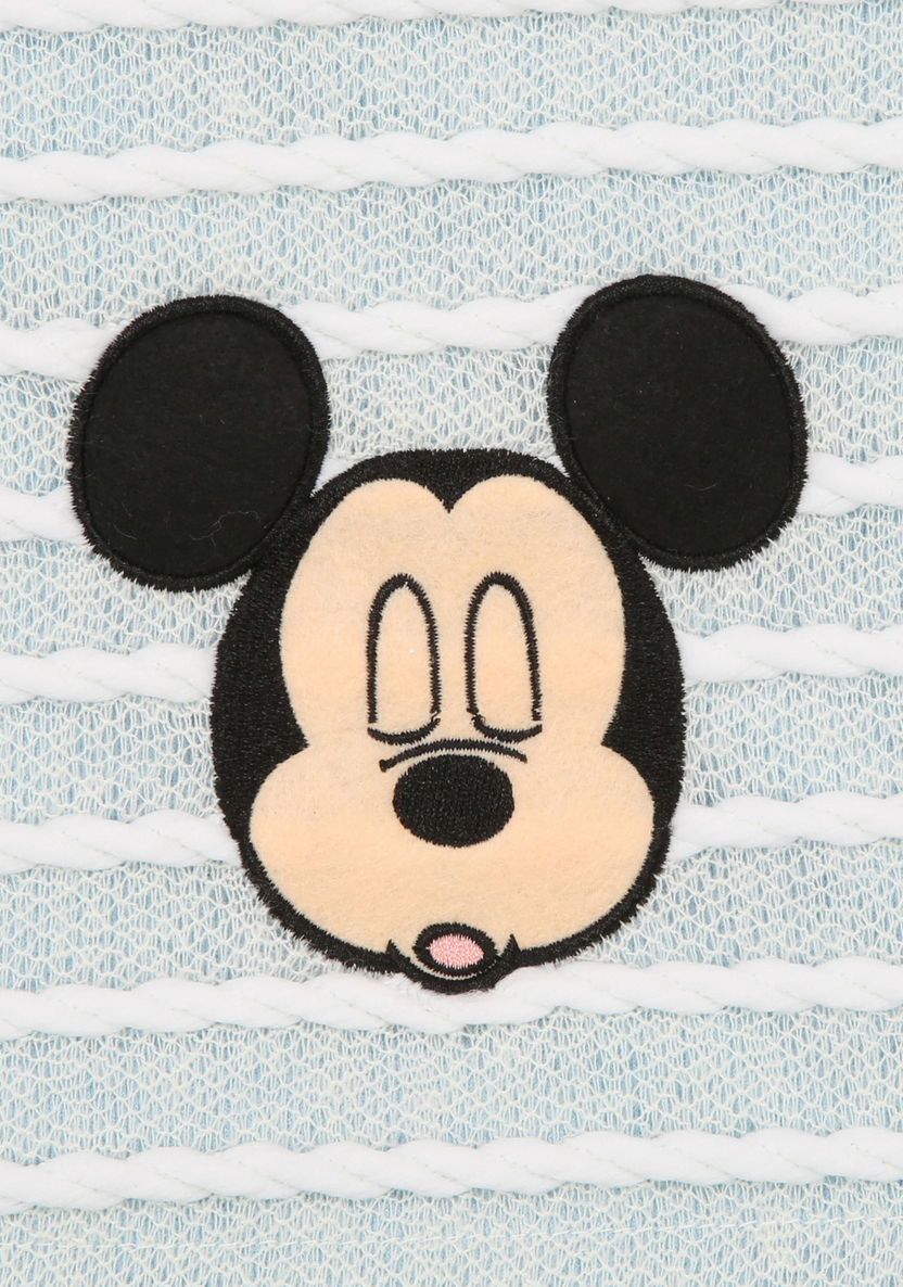 Mickey Mouse Embroidered Blanket - 76x102 cms-Blankets and Throws-image-2
