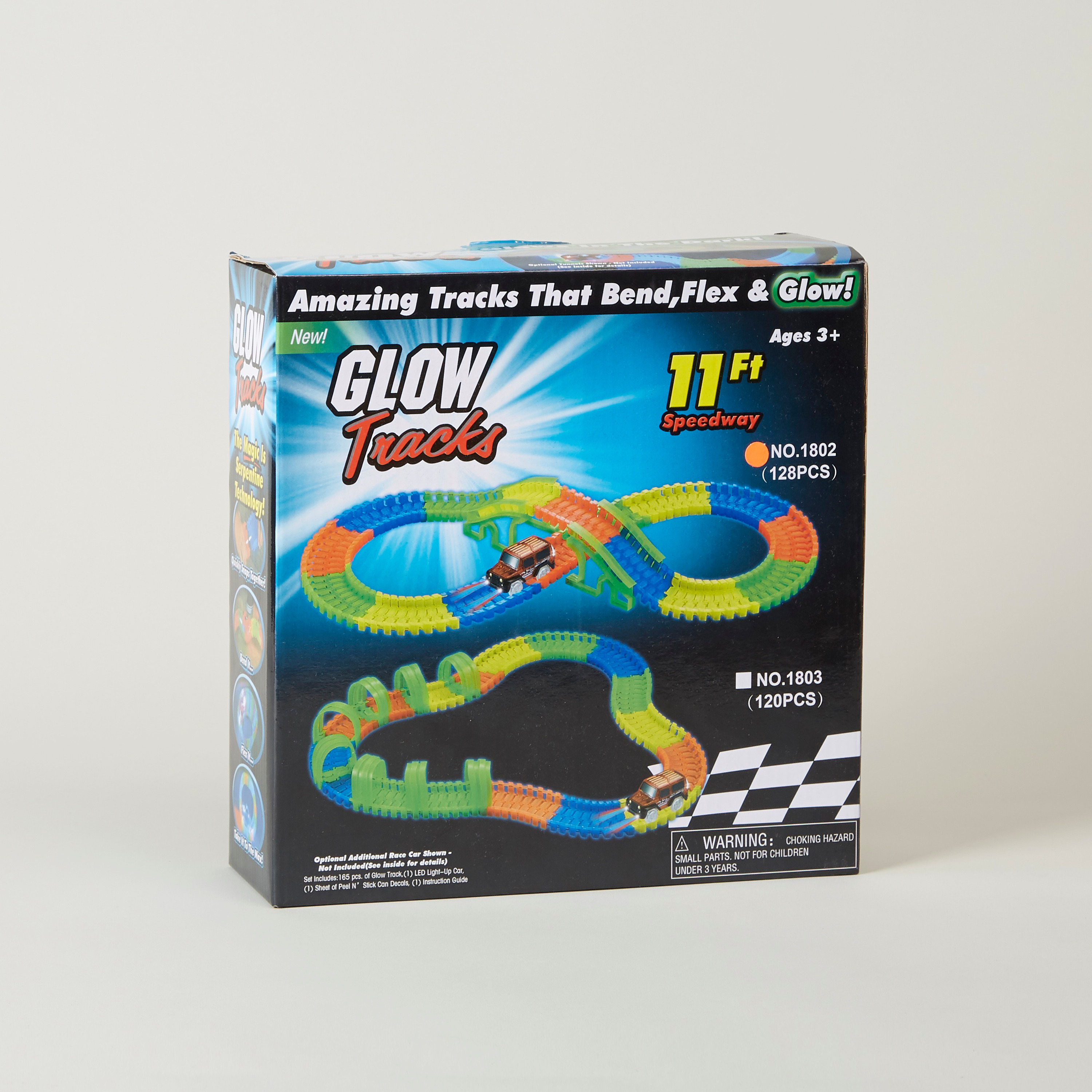 Glow-in-the-Dark Track Playset - 132 Pieces-toys-playvehicles-vehicleplaysets-image-5