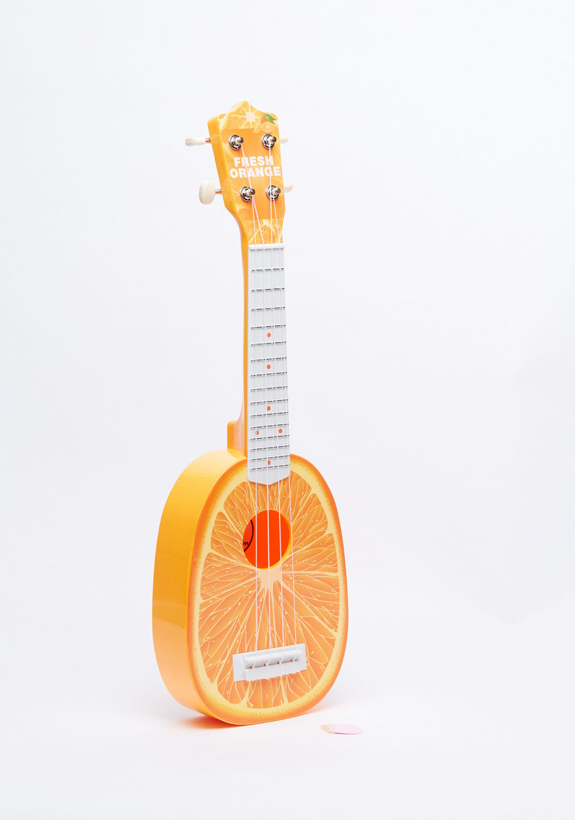 Juniors Orange Printed Musical Instrument-Baby and Preschool-image-0