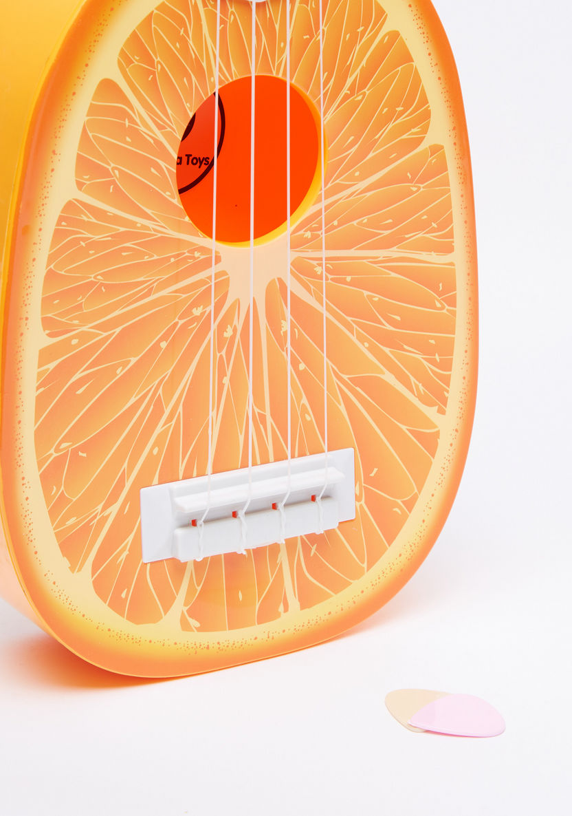Juniors Orange Printed Musical Instrument-Baby and Preschool-image-1
