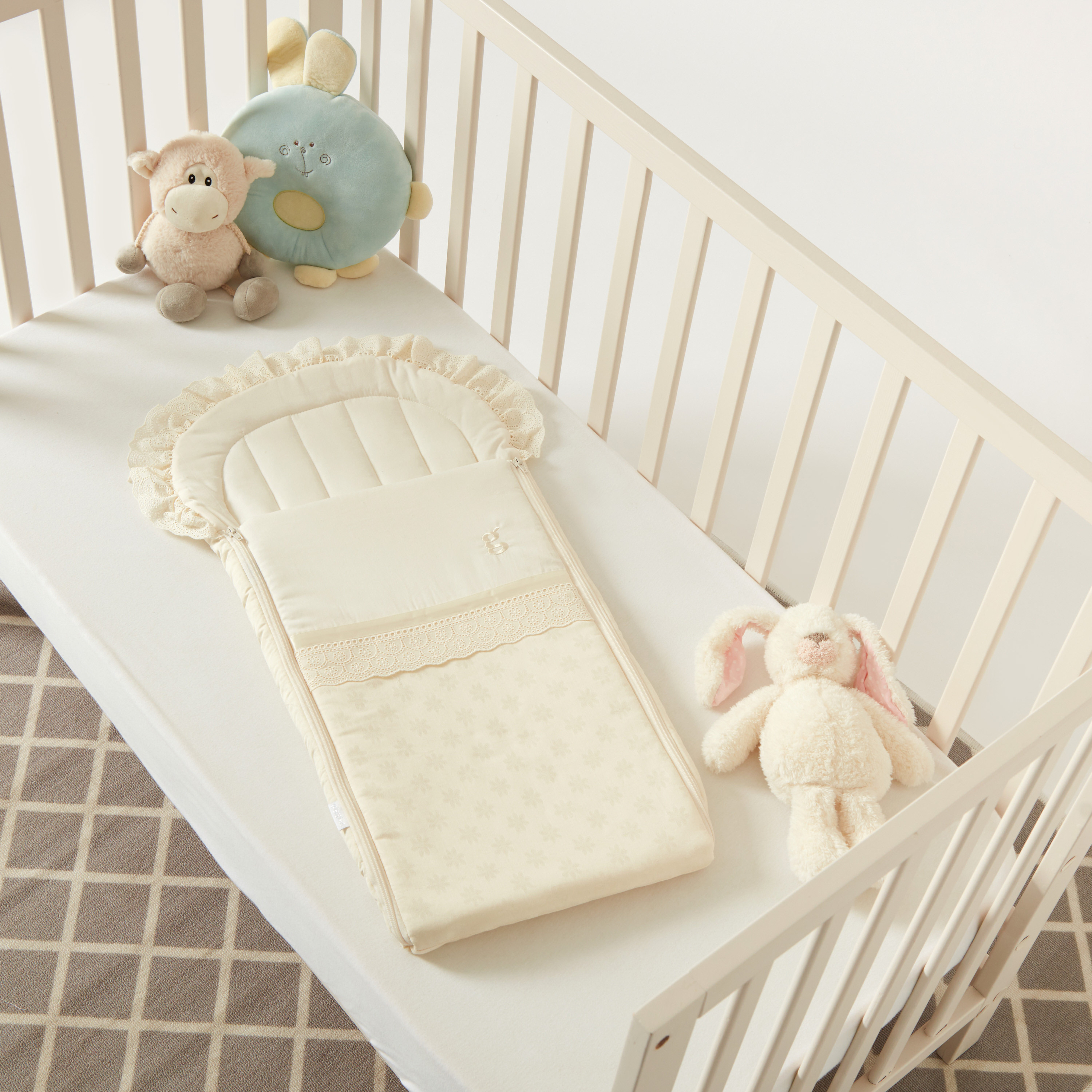 Giggles Printed Nest Bag with Frill Detail-baby-nursery-blanketsandswaddles-swaddlesandsleepingbags-image-5