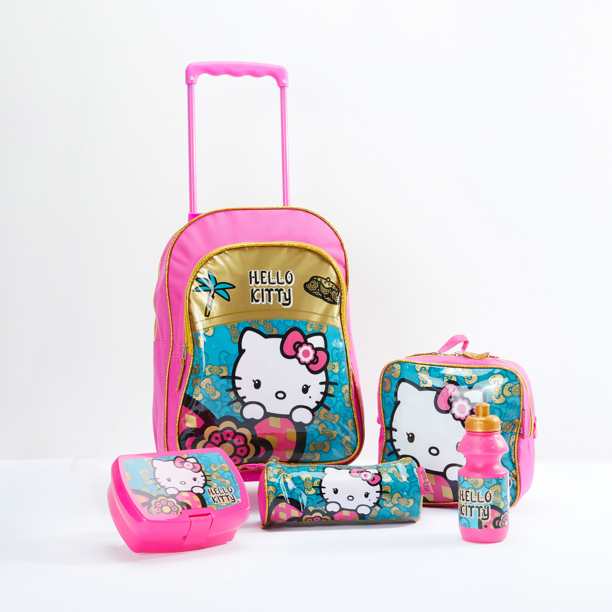 Hello kitty trolley bag hotsell for school