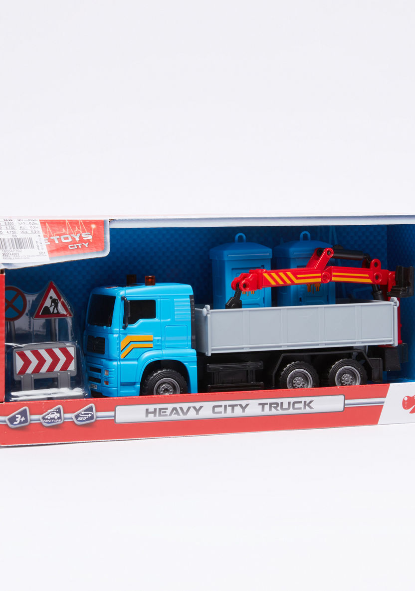 DICKIE TOYS Heavy City Truck with Friction Movable Parts-Scooters and Vehicles-image-2