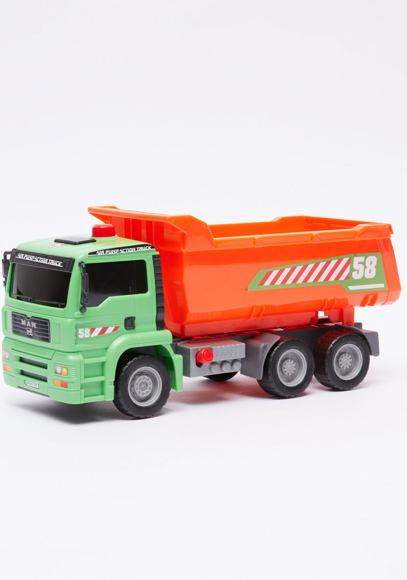 DICKIE TOYS Air Pump Dump Truck-Scooters and Vehicles-image-0