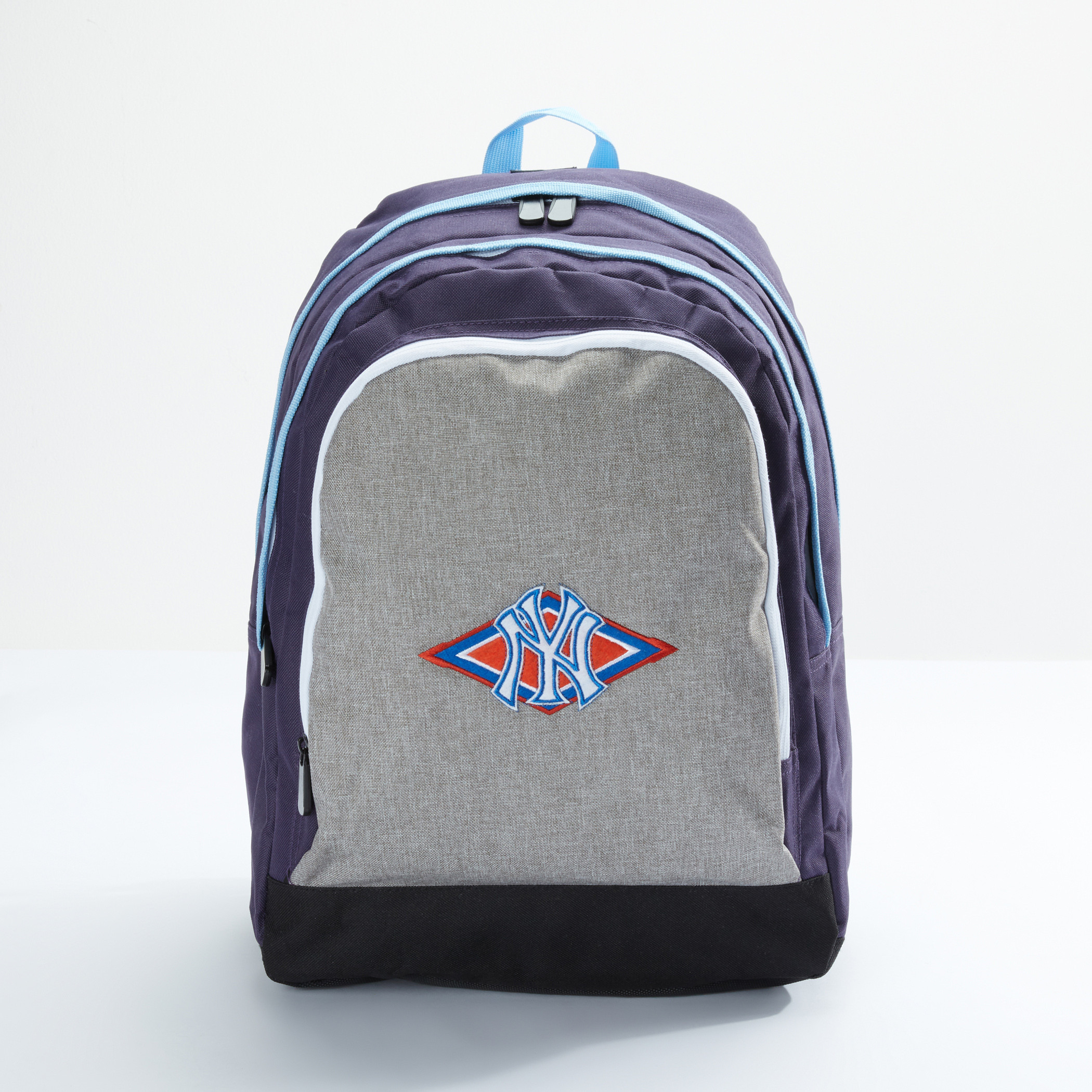 حقيبة ظهر مطرزة بسحاب إغلاق من نيويورك يانكيز-school-bagsandbackpacks-backpacks-image-1