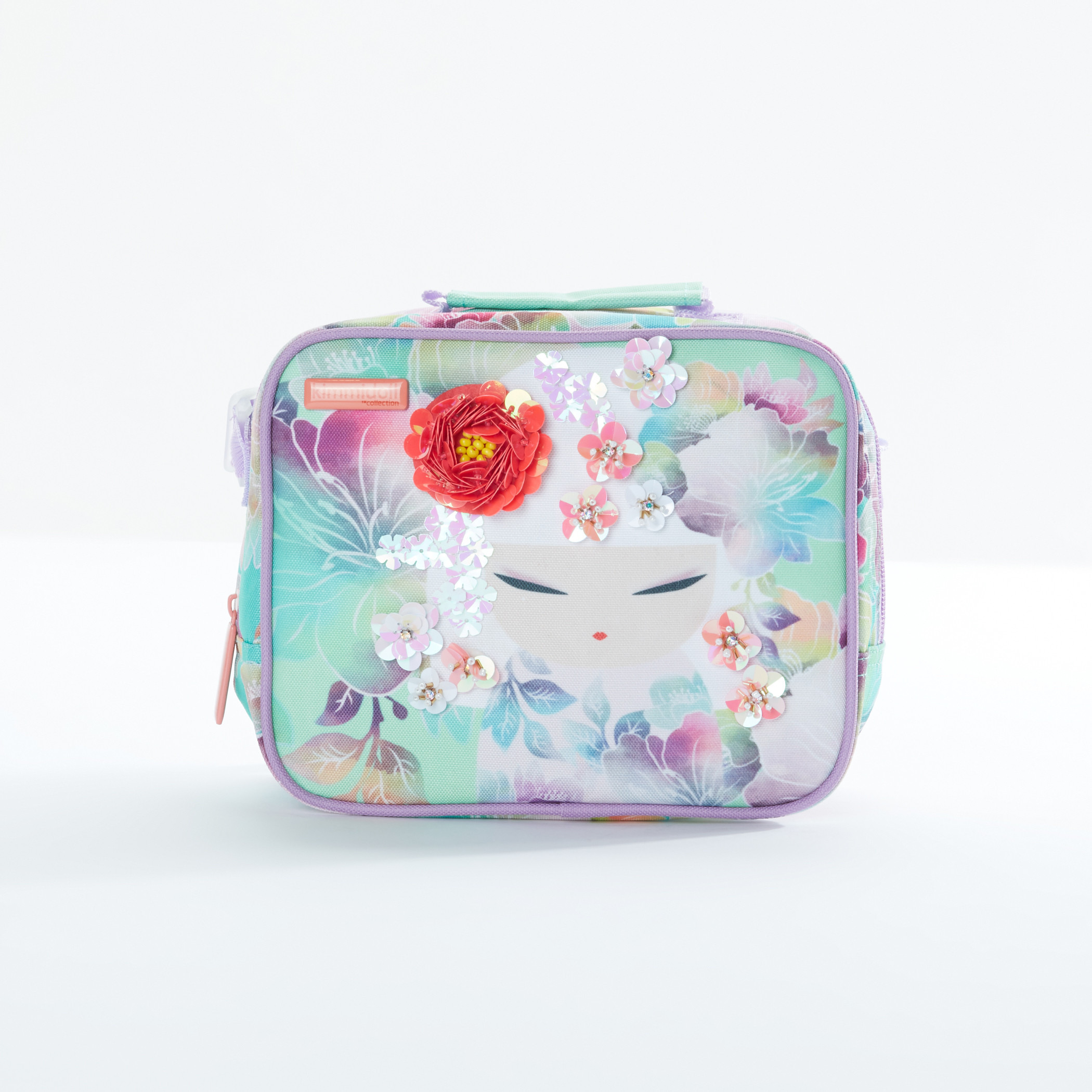 Kimmi Doll Printed Lunch Bag with Zip Closure and Adjustable Strap-school-lunchessentials-lunchbags-image-1
