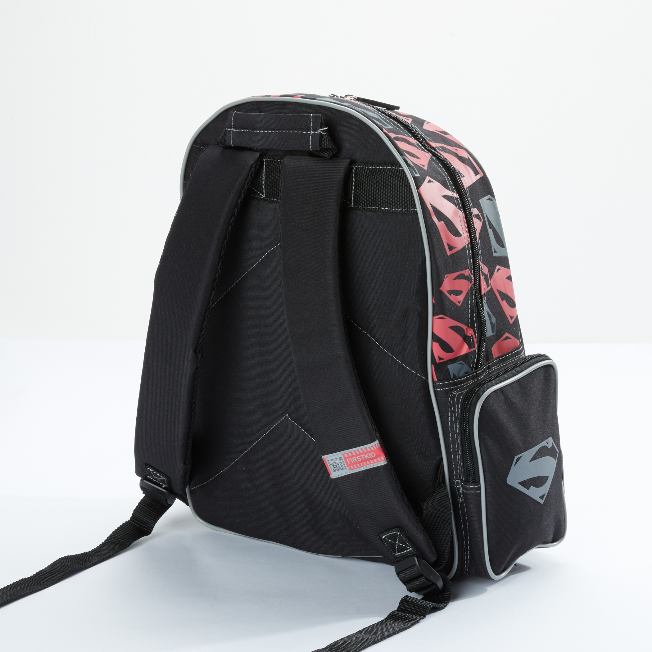 Superman Printed Backpack with Zip Closure-school-bagsandbackpacks-backpacks-image-2