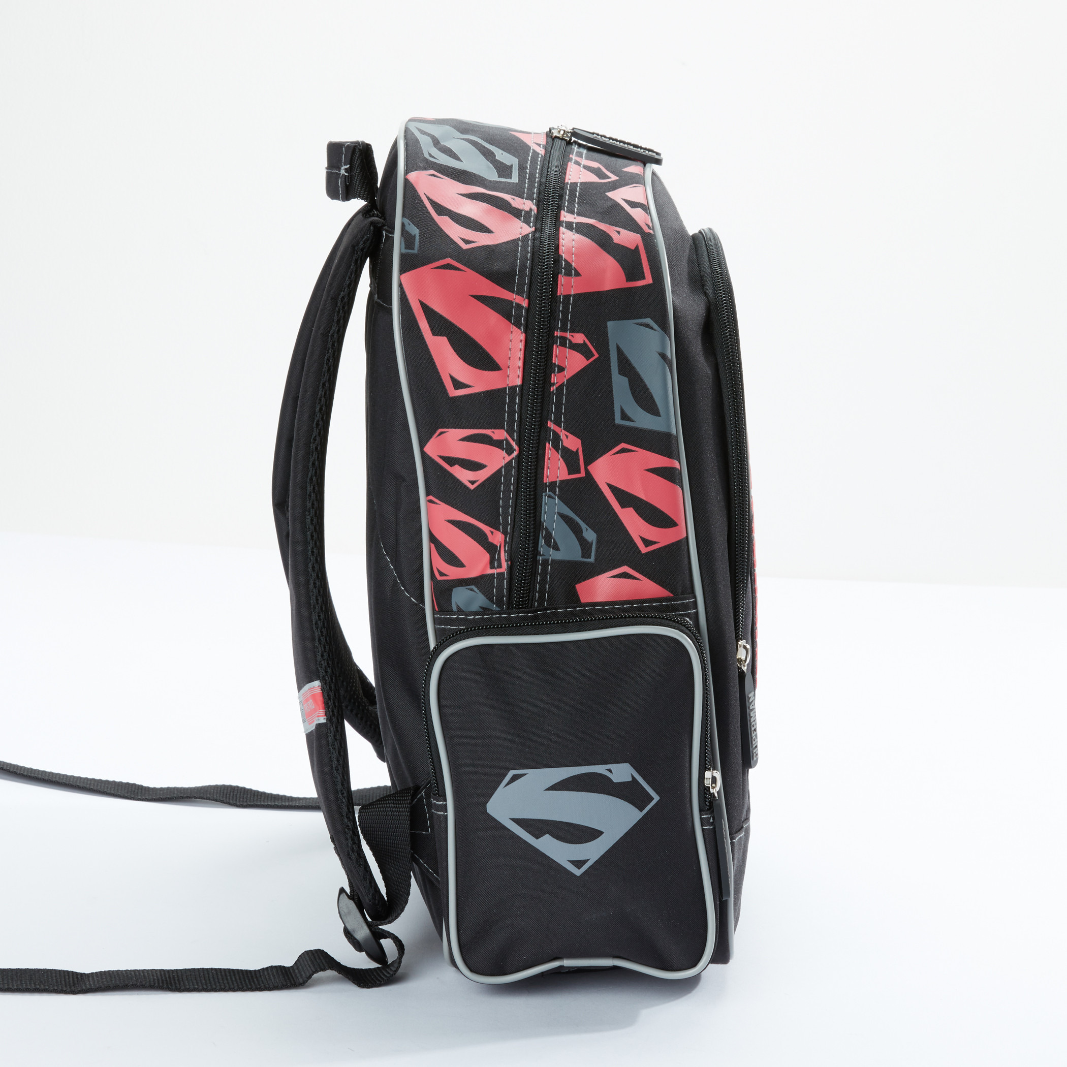 Superman Printed Backpack with Zip Closure-school-bagsandbackpacks-backpacks-image-3