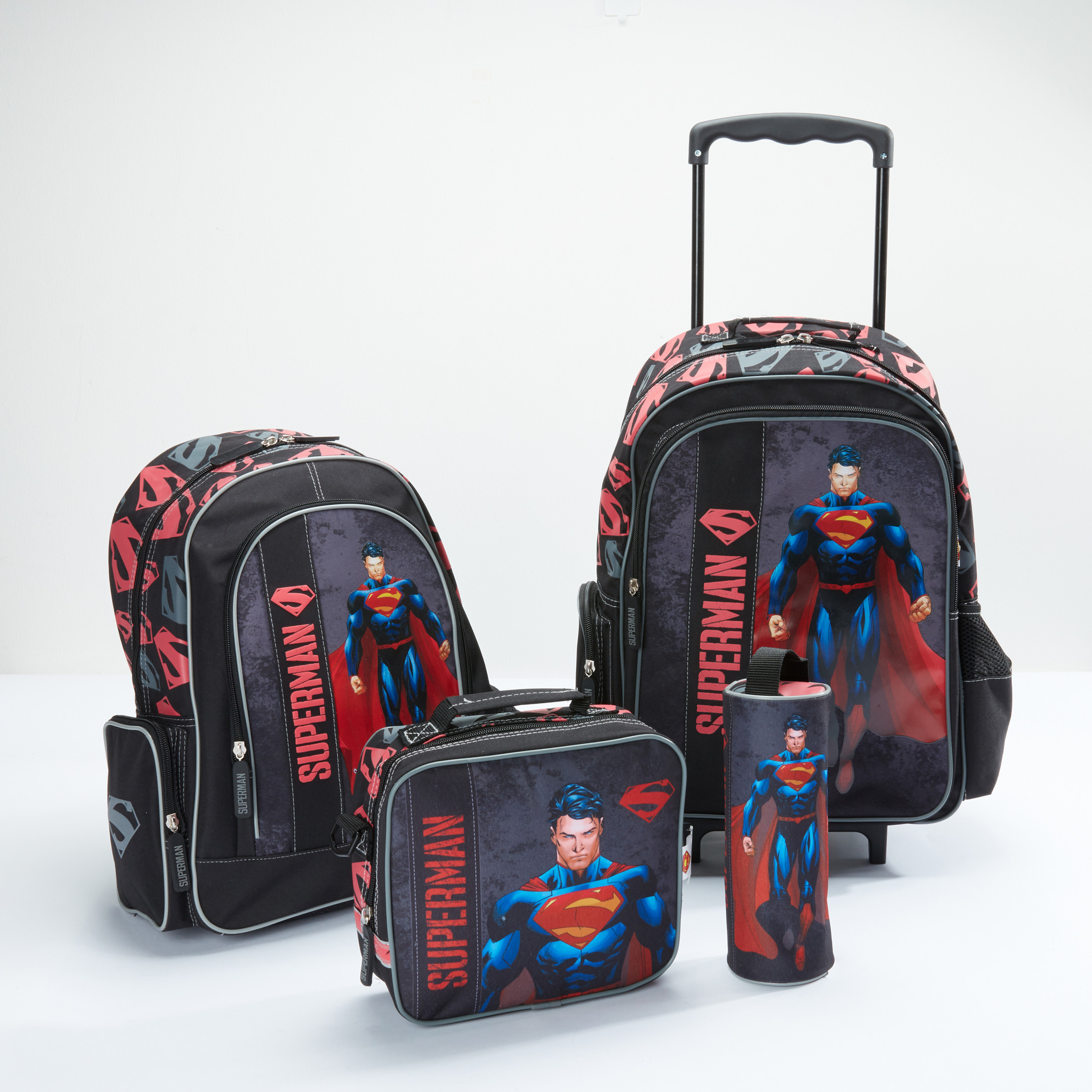 Superman Printed Backpack with Zip Closure-school-bagsandbackpacks-backpacks-image-6