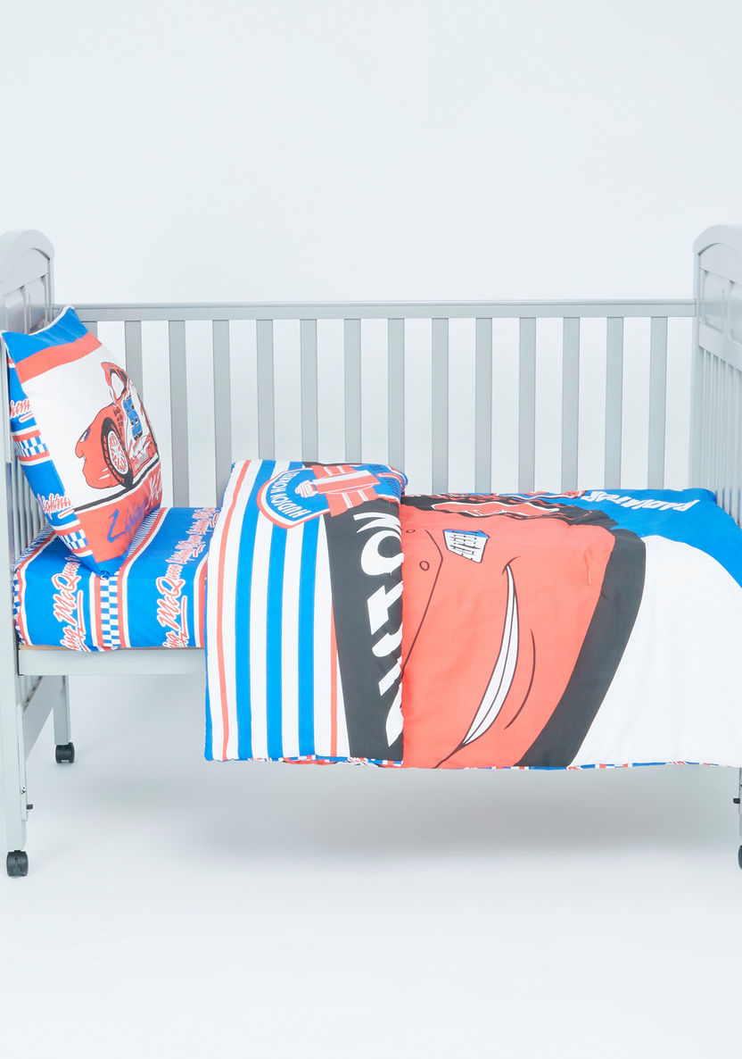 Cars Printed 3-Piece Comforter Set - 130x170 cms-Baby Bedding-image-1