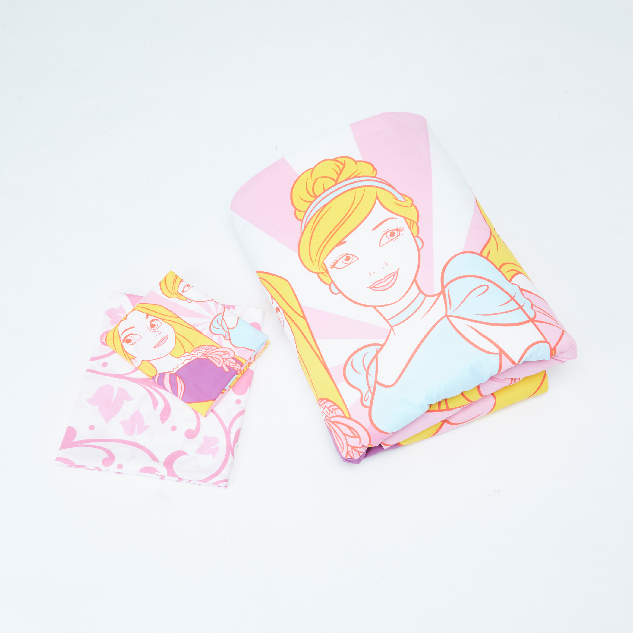 Disney Princess Printed 3-Piece Comforter Set - 130x170 cms.-baby-nursery-babybedding-image-1