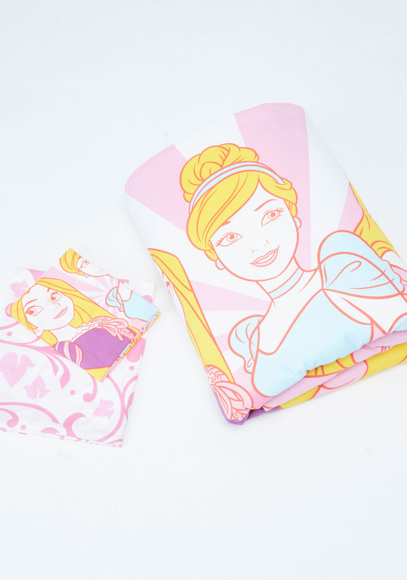 Disney Princess Printed 3-Piece Comforter Set - 130x170 cms.-Baby Bedding-image-0