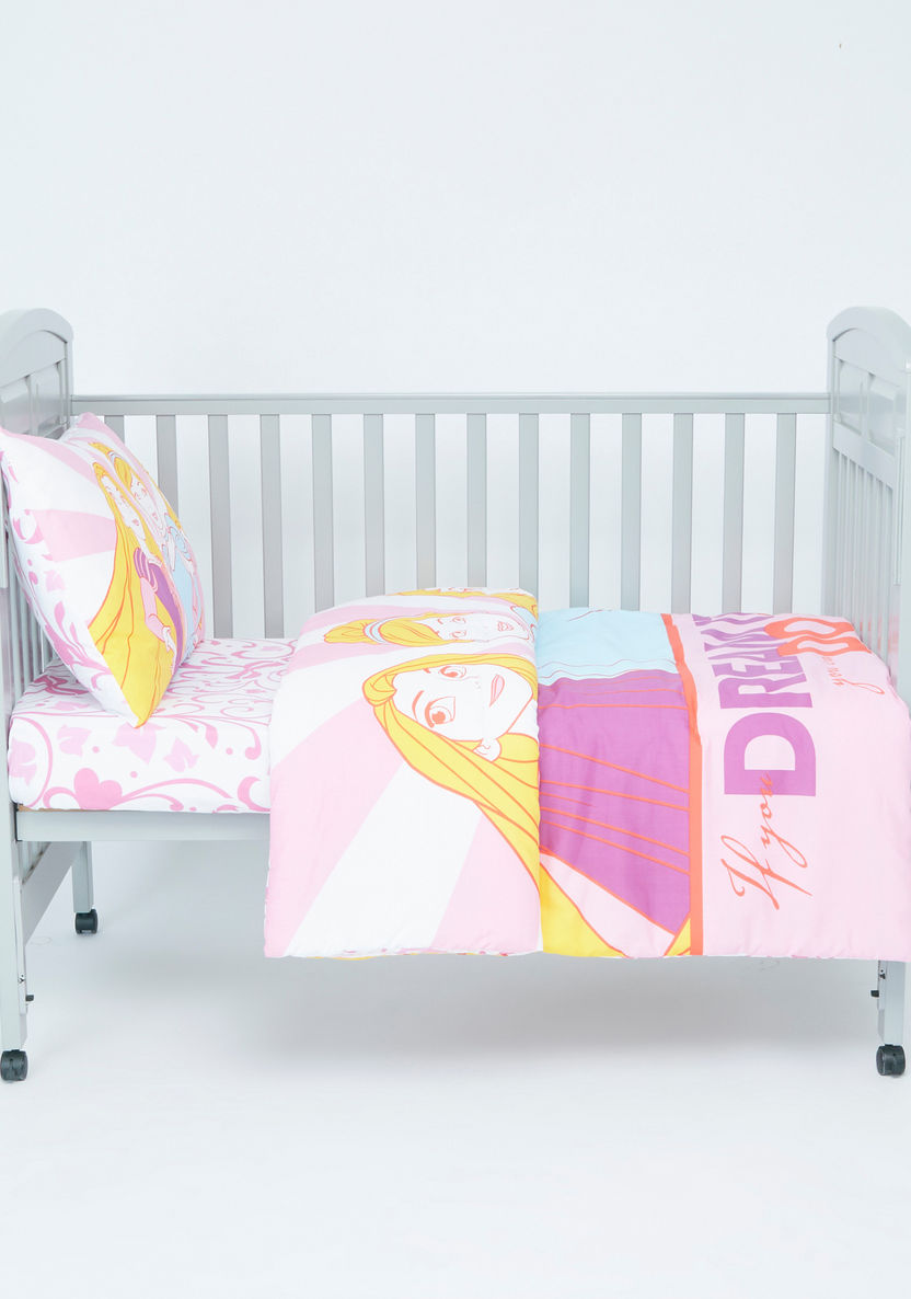 Disney Princess Printed 3-Piece Comforter Set - 130x170 cms.-Baby Bedding-image-1