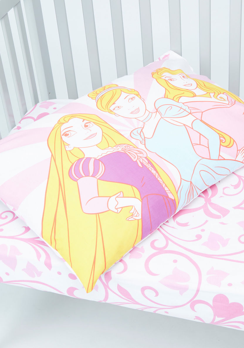 Disney Princess Printed 3-Piece Comforter Set - 130x170 cms.-Baby Bedding-image-4