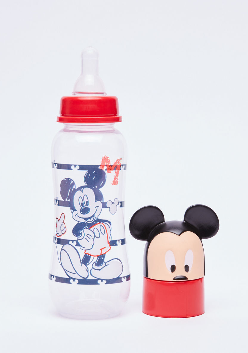 Mickey Mouse Printed Feeding Bottle - 250 ml-Bottles and Teats-image-0