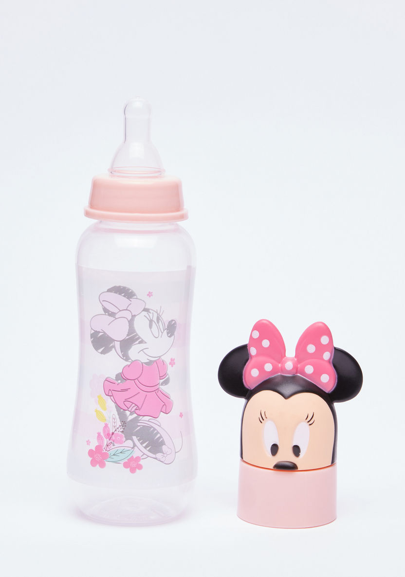 Minnie Mouse Printed Feeding Bottle - 250 ml-Bottles and Teats-image-0