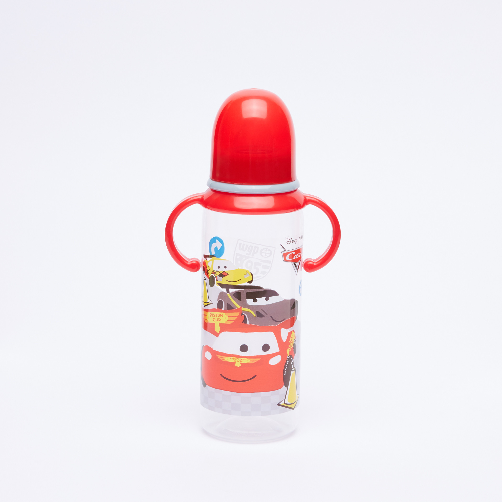 Cars Printed Feeding Bottle with Handles - 250 ml-baby-feeding-feedingbottles-bottlesandteats-image-3