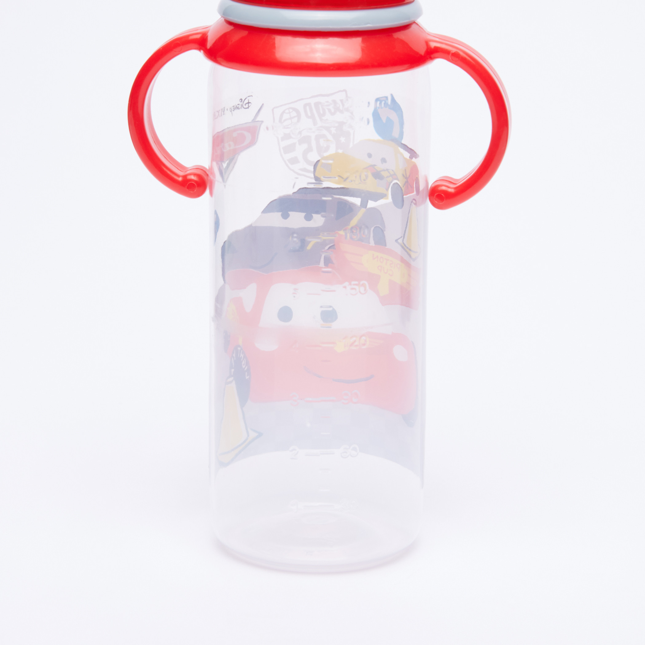 Cars Printed Feeding Bottle with Handles - 250 ml-baby-feeding-feedingbottles-bottlesandteats-image-4