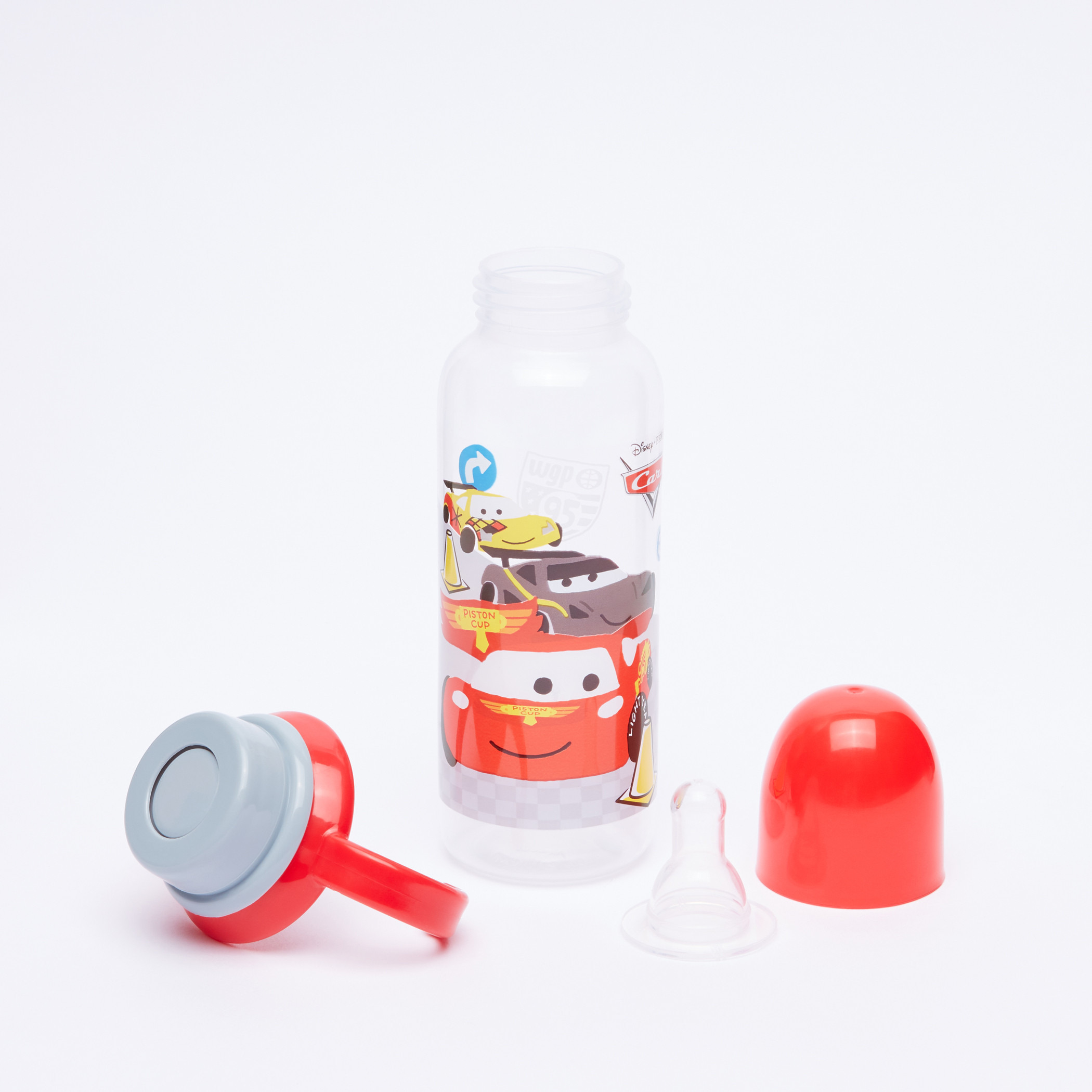 Cars Printed Feeding Bottle with Handles - 250 ml-baby-feeding-feedingbottles-bottlesandteats-image-5