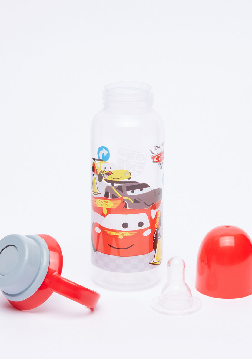 Cars Printed Feeding Bottle with Handles - 250 ml-Bottles and Teats-image-4